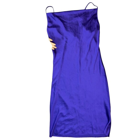 (5 for $25)Forever 21 Satin Slip Dress in Purple Size Small NWT - Picture 8 of 8